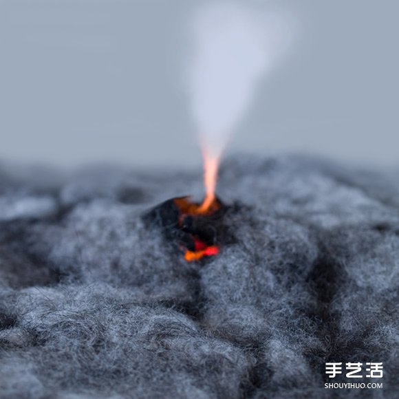 利用羊毛氈和牛奶、巧克力等DIY而成的風(fēng)景 -  rpnrmr.com