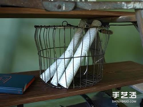 舊梯子改造利用DIY 手工制作層板托架收納架 -  rpnrmr.com
