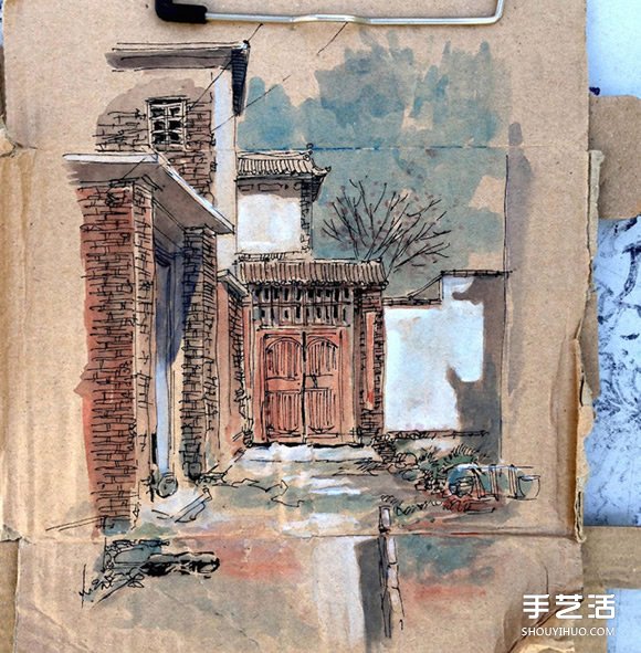 垃圾→藝術(shù) 勾勒家鄉(xiāng)味道的廢紙箱手繪創(chuàng)作 -  rpnrmr.com