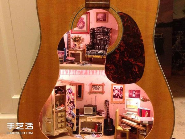 舊吉他改造娃娃屋 送給女兒的25歲生日禮物 -  rpnrmr.com