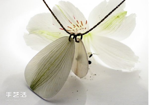 超美花瓣項鏈DIY圖片 手工制作花瓣項鏈作品 -  rpnrmr.com