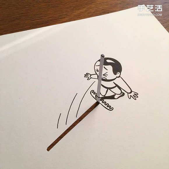 一支筆、一張紙，丹麥藝術(shù)家撕紙DIY出幽默！ -  rpnrmr.com