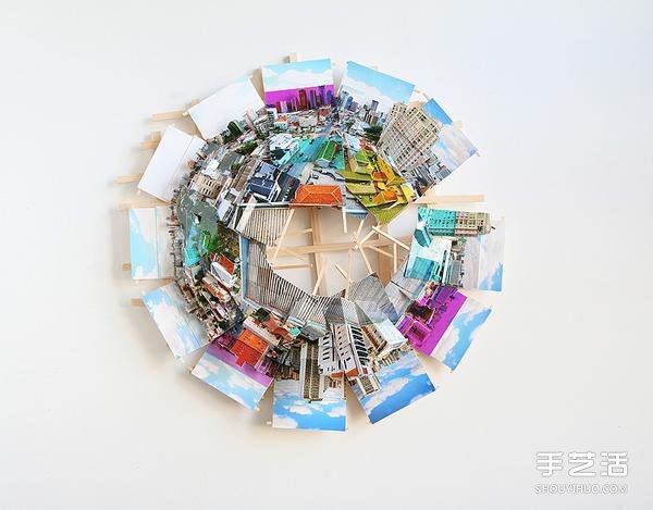 立體城市紙雕藝術(shù) 把多張照片拼接成全景組圖 -  rpnrmr.com