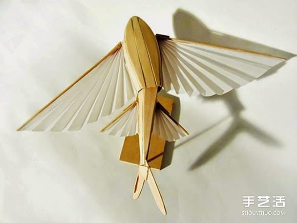 冰棒棍和聚酯薄膜制作而成的動態(tài)機(jī)關(guān)裝置 -  rpnrmr.com