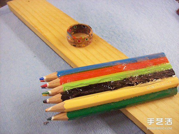 彩色鉛筆制作戒指教程 木頭戒指的做法用彩鉛 -  rpnrmr.com