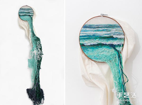 跳出木框的刺繡風(fēng)景 創(chuàng)造不一樣的視覺效果 -  rpnrmr.com