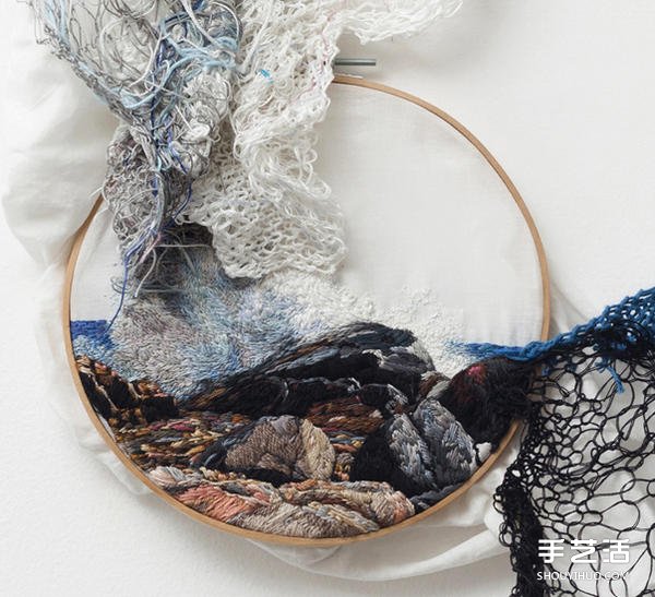 跳出木框的刺繡風(fēng)景 創(chuàng)造不一樣的視覺效果 -  rpnrmr.com