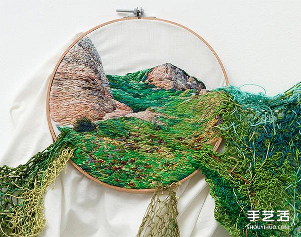 跳出木框的刺繡風(fēng)景 創(chuàng)造不一樣的視覺效果 -  rpnrmr.com
