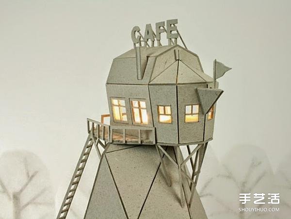 厚紙板DIY制作小屋造型燈罩 栩栩如生引人入勝 -  rpnrmr.com