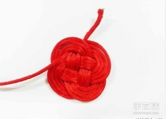 雙線結(jié)玫瑰花的編法 手工編織雙線結(jié)玫瑰圖解 -  rpnrmr.com