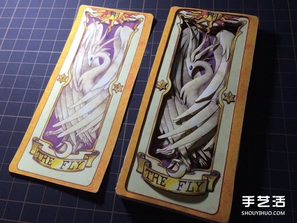 經(jīng)典動(dòng)漫“魔卡少女櫻”庫(kù)洛牌紙雕作品圖片 -  rpnrmr.com