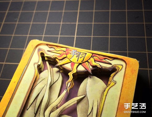 經(jīng)典動(dòng)漫“魔卡少女櫻”庫(kù)洛牌紙雕作品圖片 -  rpnrmr.com