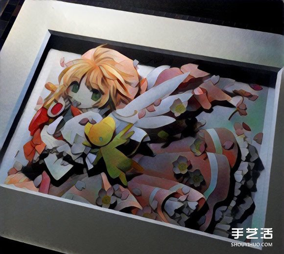 經(jīng)典動(dòng)漫“魔卡少女櫻”庫(kù)洛牌紙雕作品圖片 -  rpnrmr.com