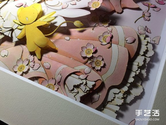 經(jīng)典動(dòng)漫“魔卡少女櫻”庫(kù)洛牌紙雕作品圖片 -  rpnrmr.com