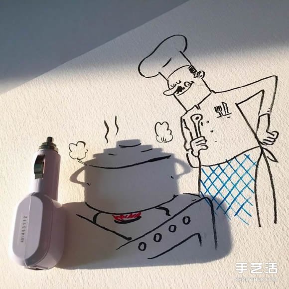 創(chuàng)意影子畫的畫法 兒童影子畫作品圖片 -  rpnrmr.com