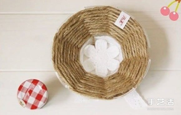 麻繩收納盤制作方法圖解 DIY麻繩收納盤子教程 -  rpnrmr.com