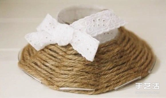 麻繩收納盤制作方法圖解 DIY麻繩收納盤子教程 -  rpnrmr.com