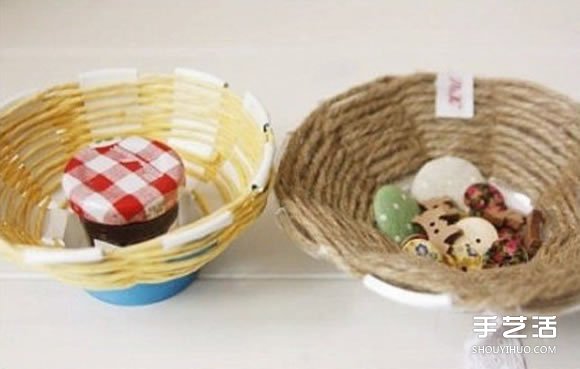 麻繩收納盤制作方法圖解 DIY麻繩收納盤子教程 -  rpnrmr.com