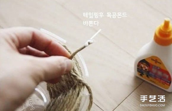 麻繩收納盤制作方法圖解 DIY麻繩收納盤子教程 -  rpnrmr.com