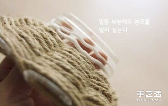 麻繩收納盤制作方法圖解 DIY麻繩收納盤子教程 -  rpnrmr.com