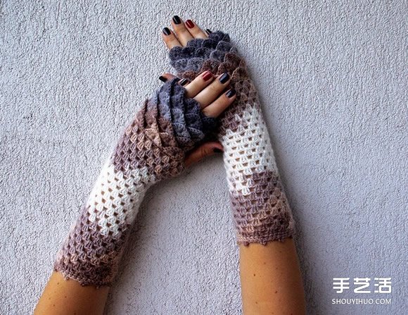 手工針織龍鱗手套 漸層毛線讓冬天保暖也清爽 -  rpnrmr.com