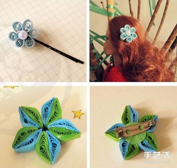 手工衍紙飾品圖片 衍紙戒指發(fā)飾作品欣賞 -  rpnrmr.com