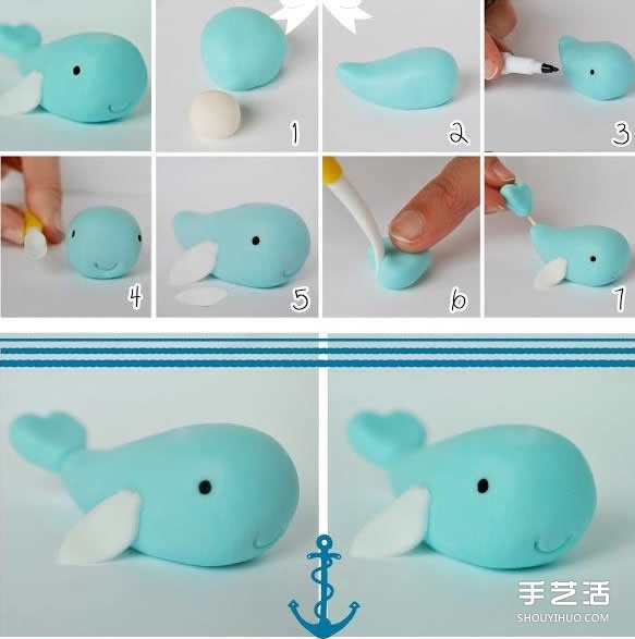 超輕粘土鯨魚制作教程 兒童手工鯨魚的做法 -  rpnrmr.com