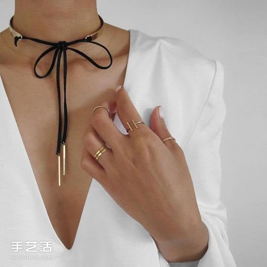 細致簡約的綁帶頸鏈DIY 輕易就能散發(fā)女人味 -  rpnrmr.com