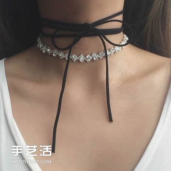細致簡約的綁帶頸鏈DIY 輕易就能散發(fā)女人味 -  rpnrmr.com