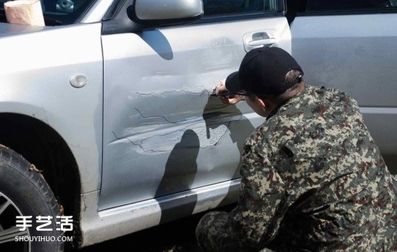 撞凹的車門怎么修復(fù)？ 可以變成美麗手繪地圖 -  rpnrmr.com