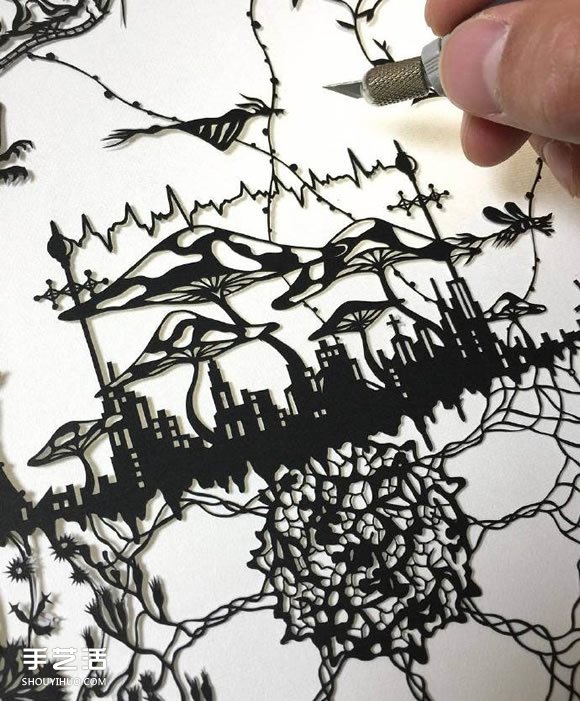 紙雕藝術家Mr.Riu作品 美翻了的手工紙藝圖片 -  rpnrmr.com
