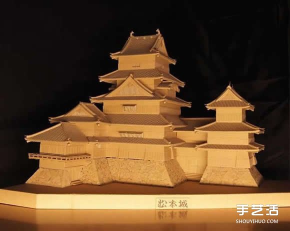 瓦楞紙制作的紙模型世界 知名日本古建筑物 -  rpnrmr.com