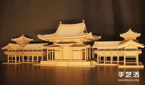 瓦楞紙制作的紙模型世界 知名日本古建筑物 -  rpnrmr.com