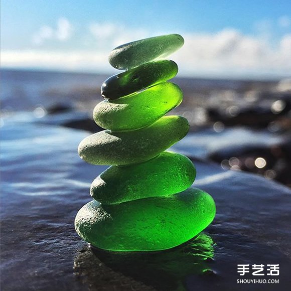 圓潤剔透的海玻璃 大自然加工的美麗“寶石” -  rpnrmr.com