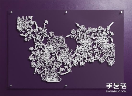 前后兩層的平面紙雕作品 DIY出更生動(dòng)的圖案 -  rpnrmr.com