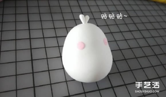 超輕粘土DIY制作土豆兔Molang的步驟圖解 -  rpnrmr.com
