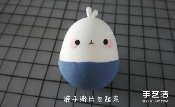 超輕粘土DIY制作土豆兔Molang的步驟圖解 -  rpnrmr.com
