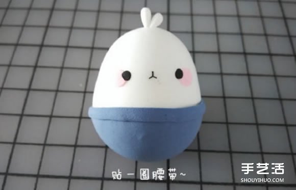 超輕粘土DIY制作土豆兔Molang的步驟圖解 -  rpnrmr.com