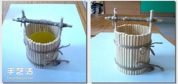 口香糖瓶子廢物利用DIY手工制作水桶模型 -  rpnrmr.com