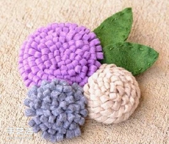 布藝胸花制作過程 不織布胸針DIY方法圖解 -  rpnrmr.com