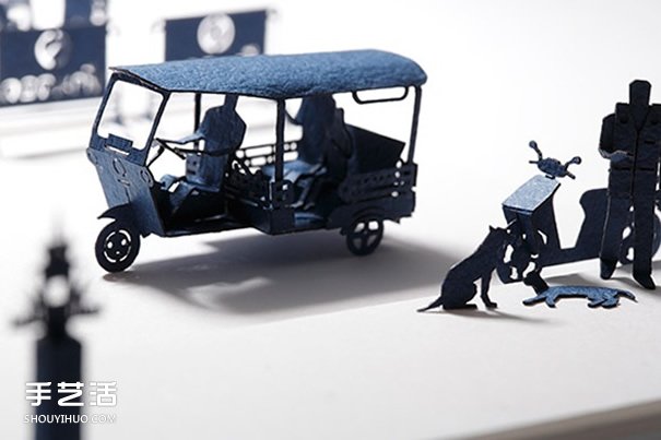 彩色卡紙雕琢成的生活場(chǎng)景 大師級(jí)紙模型作品 -  rpnrmr.com