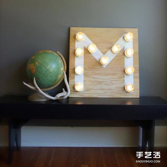 自制M形裝飾燈具的方法 DIY燈飾制作圖解教程 -  rpnrmr.com