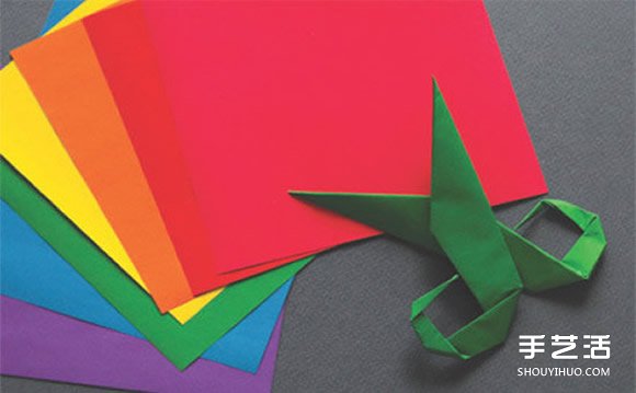 兒童剪刀的折法圖解 手工折紙剪刀步驟圖 -  rpnrmr.com