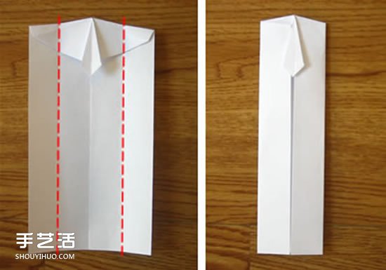 美元折紙短袖T恤的圖解教程 自帶可愛小領(lǐng)帶 -  rpnrmr.com