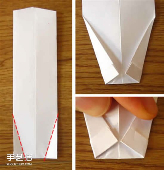 美元折紙短袖T恤的圖解教程 自帶可愛小領(lǐng)帶 -  rpnrmr.com