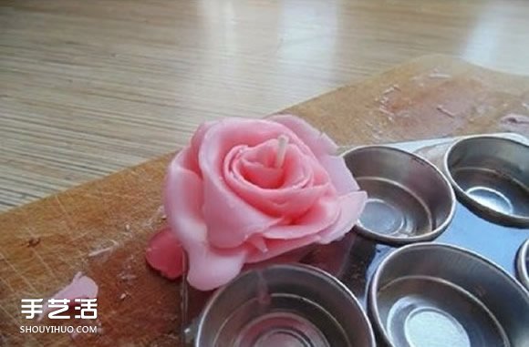 自制玫瑰花蠟燭的方法 手工蠟燭玫瑰DIY教程 -  rpnrmr.com