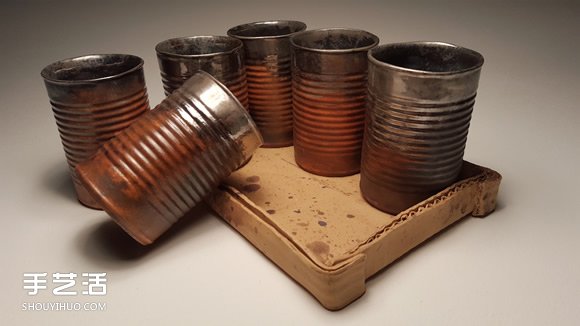 做舊陶瓷作品：模擬瓦楞紙、金屬罐都超逼真 -  rpnrmr.com