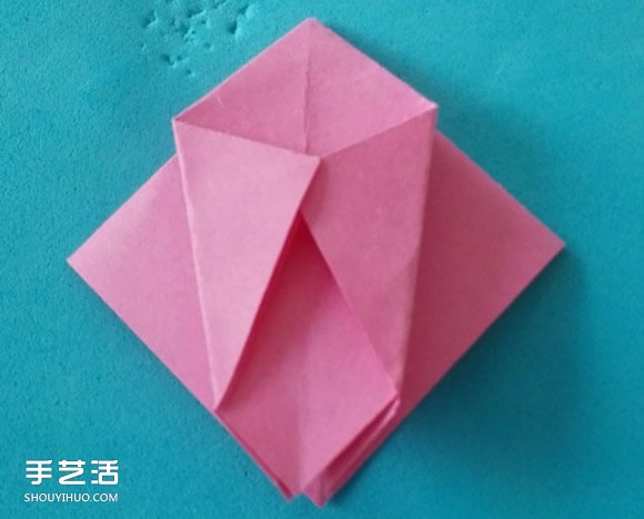 簡易玫瑰花折紙步驟 兒童玫瑰花的折法圖片 -  rpnrmr.com