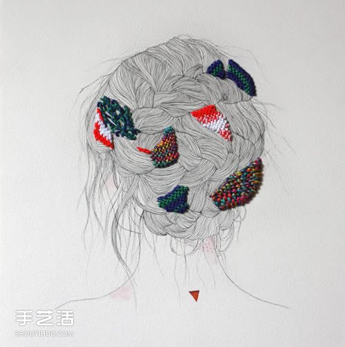 刺繡藝術(shù)家Izziyana Suhaimi的精工刺繡作品 -  rpnrmr.com