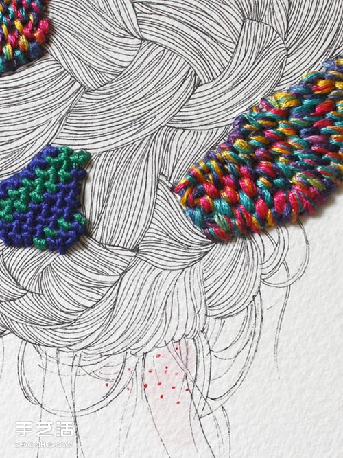 刺繡藝術(shù)家Izziyana Suhaimi的精工刺繡作品 -  rpnrmr.com